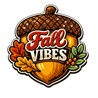 Thumbnail for Fall Vibes Acorn 12" Wood Wreath Sign - PS-W-0128