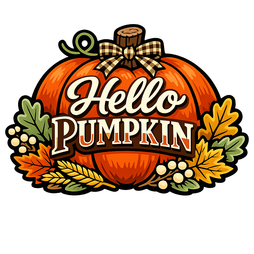 Hello Pumpkin Classic 12" Wood Wreath Sign - PS-W-0145