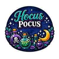 Thumbnail for Hocus Pocus Halloween 12" Wood Wreath Sign - PS-W-0149