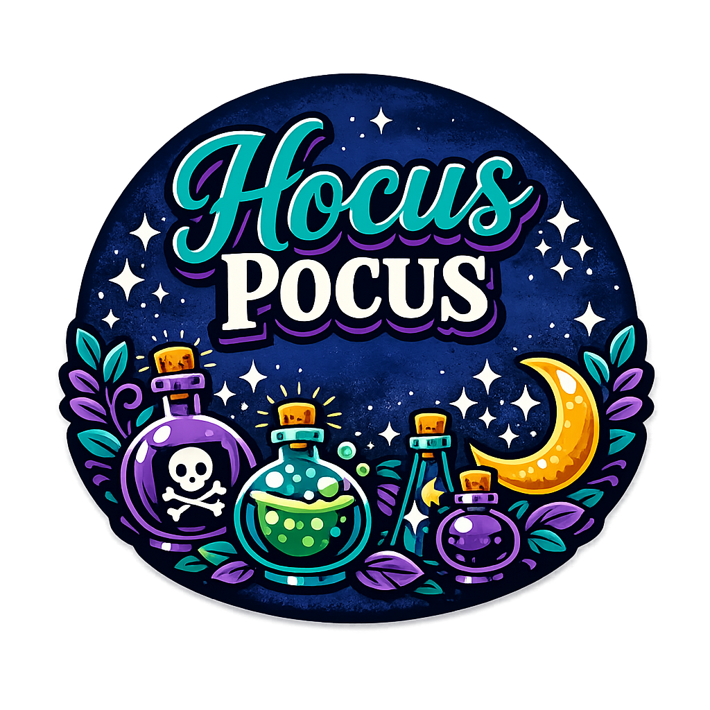 Hocus Pocus Halloween 12" Wood Wreath Sign - PS-W-0149