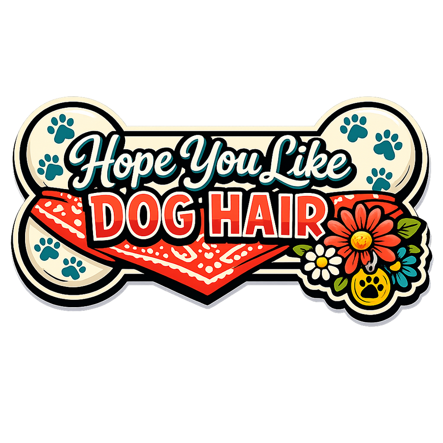 Hope You Like Dog Hair 12" Wood Wreath Sign - PS-W-0153