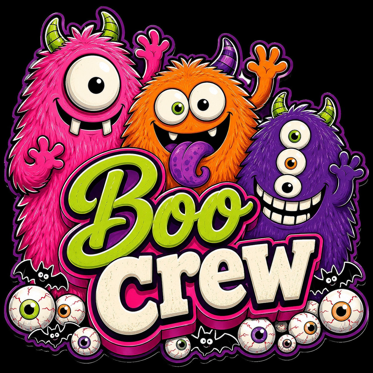 Boo Crew Monsters Eyeballs 12" Wood Wreath Sign - PS-W-0189