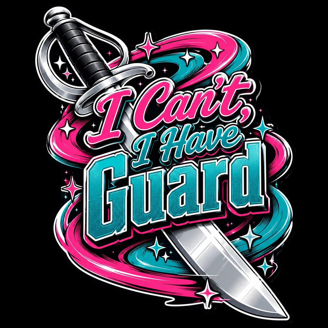 I Can't I Have Guard 12" Wood Wreath Sign - PS-W-0192