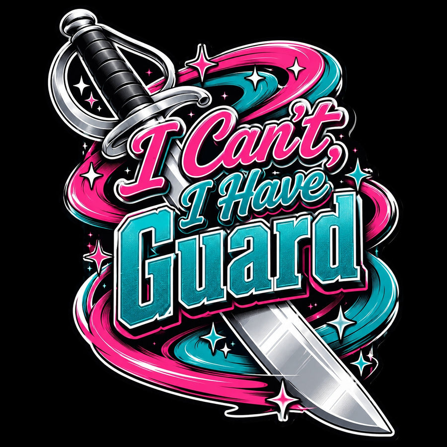 I Can't I Have Guard 12" Wood Wreath Sign - PS-W-0192