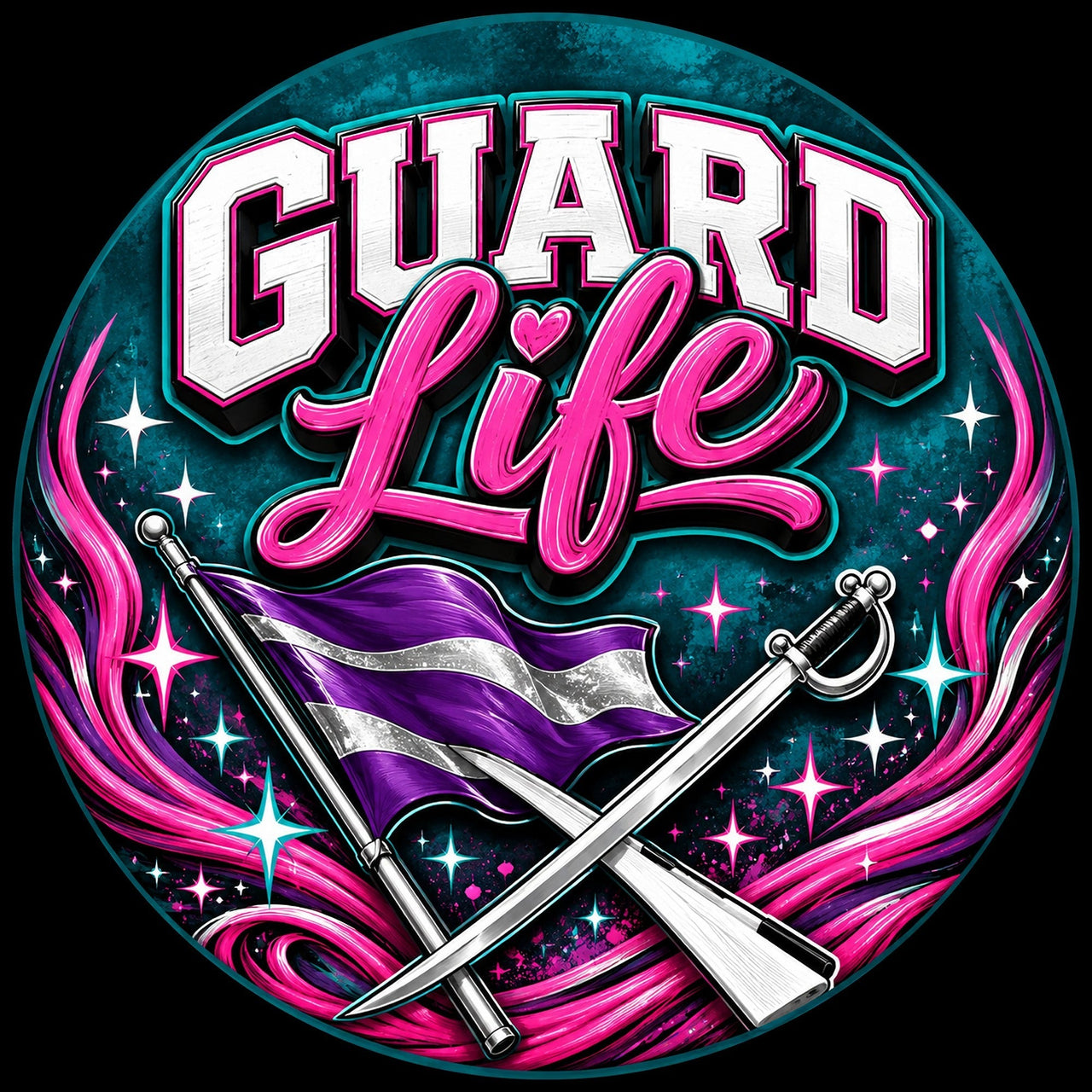 Guard Life 12" Wood Wreath Sign - PS-W-0193