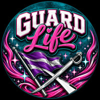 Thumbnail for Guard Life 12" Wood Wreath Sign - PS-W-0193