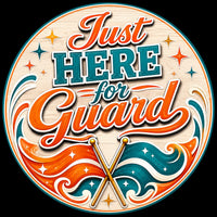 Thumbnail for Just Here for Guard 12" Wood Wreath Sign - PS-W-0195