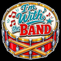 Thumbnail for I'm With the Band 12" Wood Wreath Sign - PS-W-0211