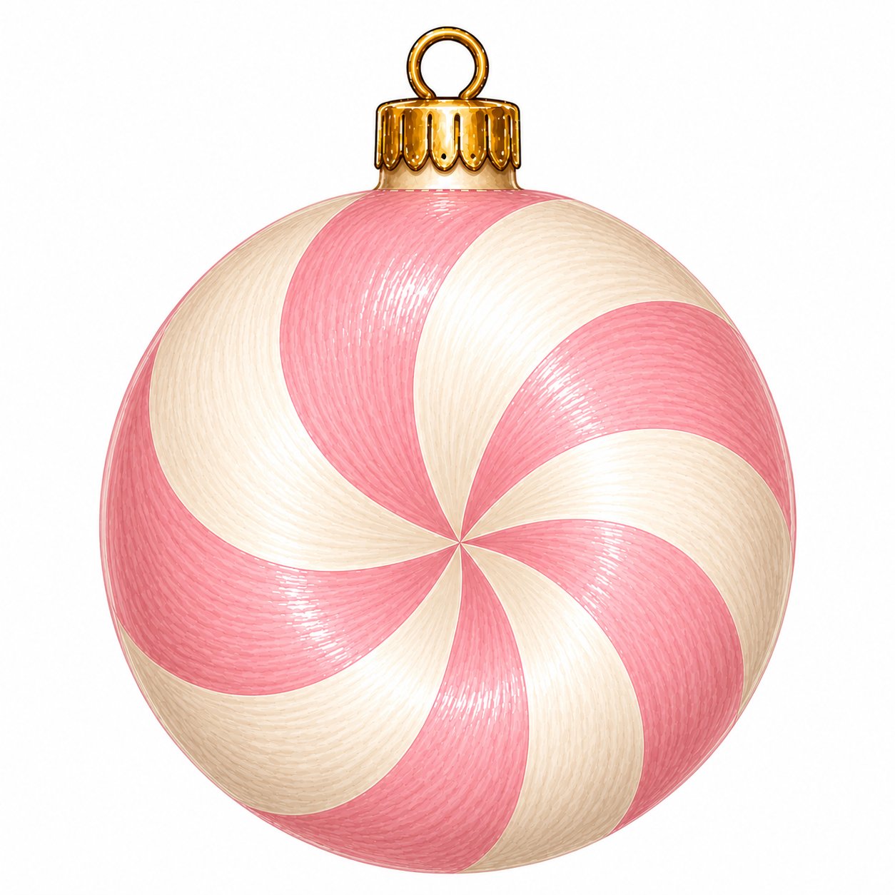 Pink Peppermint Candy Swirl 22" Wood Door Hanger - PS-W-0277-DH-22
