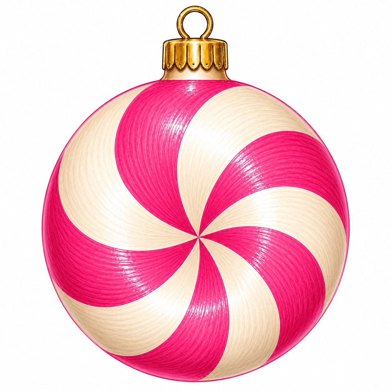 Magenta Peppermint Candy Swirl 12" Wood Wreath Sign - PS-W-0285