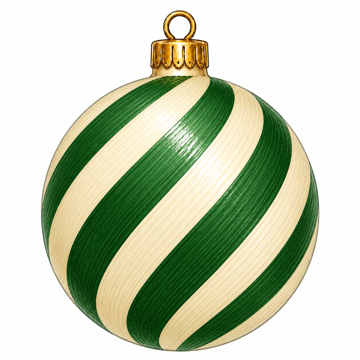 Green Cream Swirl Ornament 22" Wood Door Hanger - PS-W-0301-DH-22
