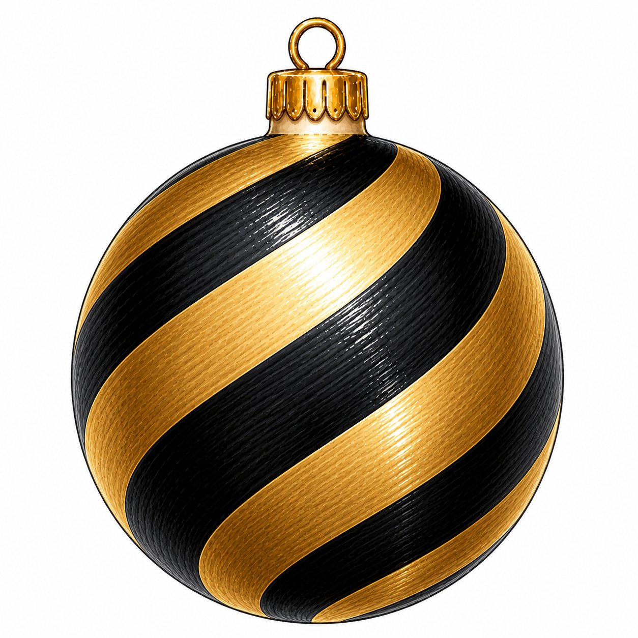 Black Gold Swirl Ornament 22" Wood Door Hanger - PS-W-0317-DH-22