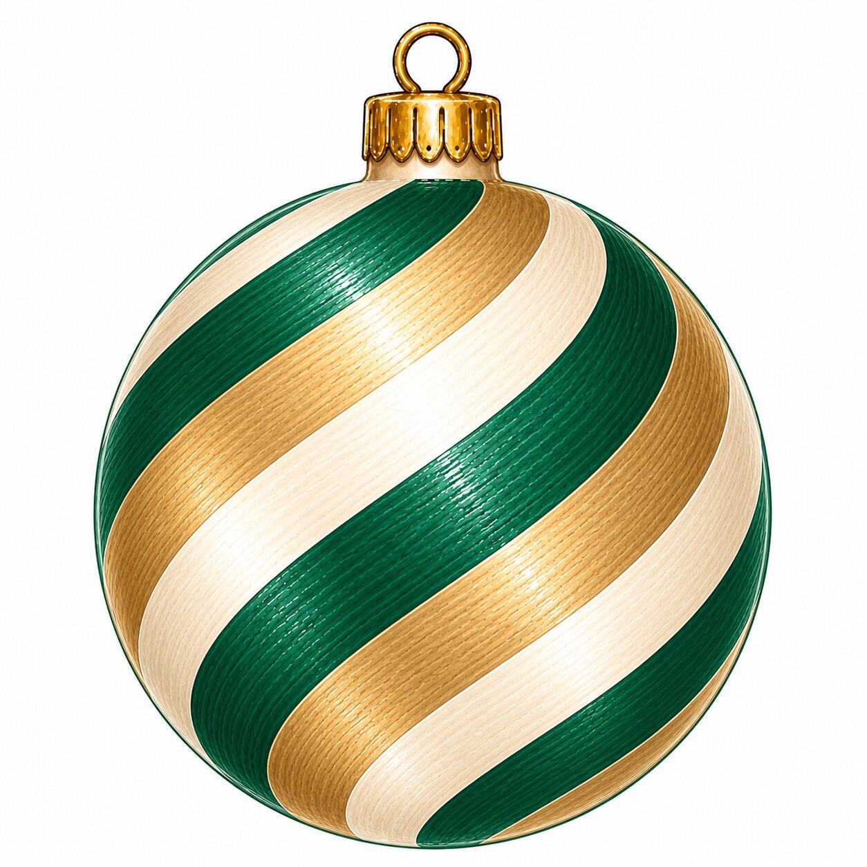 Green Gold Swirl Ornament 22" Wood Door Hanger - PS-W-0346-DH-22