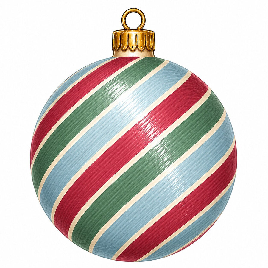Traditional Red Green Blue Swirl Ornament 22" Wood Door Hanger - PS-W-0350-DH-22
