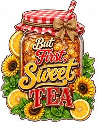 Thumbnail for But First Sweet Tea 12" Wood Wreath Sign - PS-W-0056