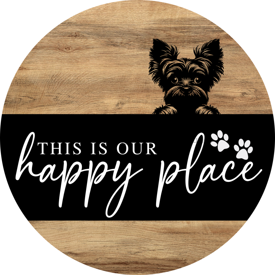 Dog Door Hanger, Hello Brought Treats Door Hanger, DCO-01975-DH, 18" Round Wood