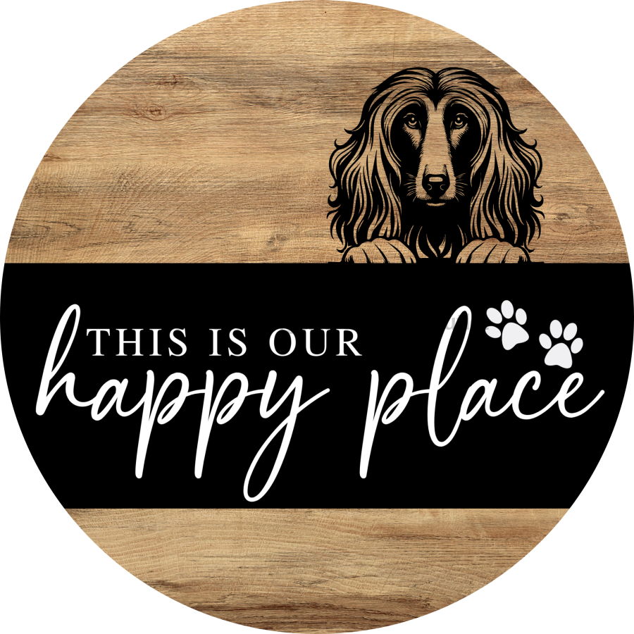 Dog Door Hanger, Hello Brought Treats Door Hanger, DCO-01975-DH, 18" Round Wood