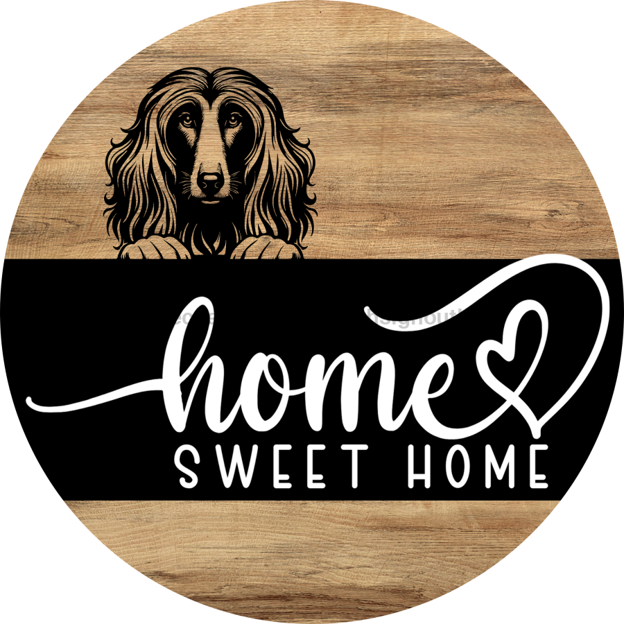 Dog Door Hanger, Hello Brought Treats Door Hanger, DCO-01975-DH, 18" Round Wood