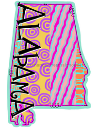 Thumbnail for Alabama State 22" Wood Door Hanger - DECOE-W-0141-DH