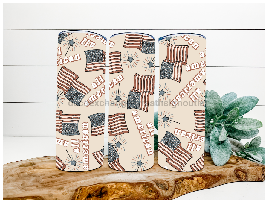 All American 20 oz Skinny Tumbler - DECOETUMBLER-051