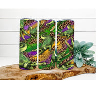 Thumbnail for Alligator Tumbler, Mardi Gras Tumbler 20 oz Skinny Tumbler - DECOETUMBLER-213