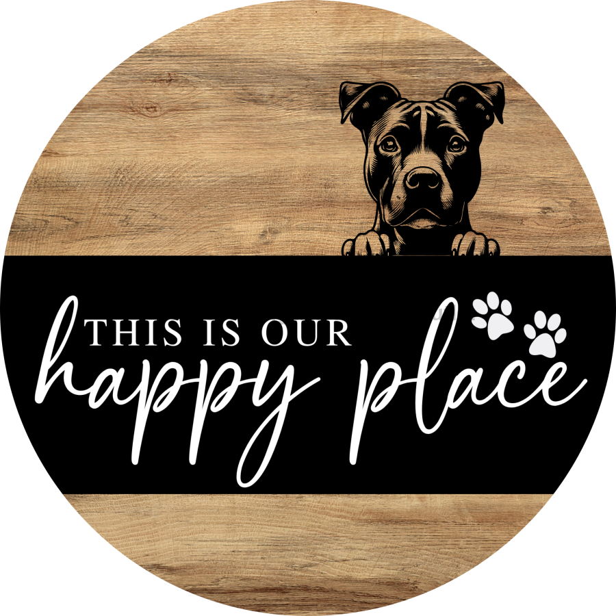 Dog Door Hanger, Hello Brought Treats Door Hanger, DCO-01975-DH, 18" Round Wood