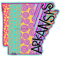 Thumbnail for Arkansas State 22" Wood Door Hanger - DECOE-W-0142-DH
