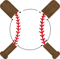 Thumbnail for Baseball Sports 22" Wood Door Hanger - DECOE-W-415-DH