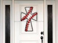 Thumbnail for Baseball Sign Sports Wood Sign Door Hanger Decoe-W-411 22