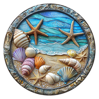 Thumbnail for Beach 18" Wood Door Hanger - DCO-102708-DH