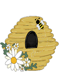 Thumbnail for Bee Hive 22" Wood Door Hanger - TWW-W-0011-DH