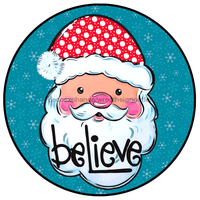 Thumbnail for Wreath Sign, Believe Santa 10