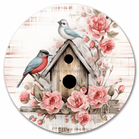 Thumbnail for Bird Sign Floral Every Day Sign Dco-00896 For Wreath 10 Round Metal