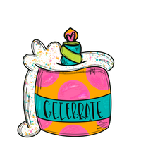 Thumbnail for Birthday Cake Door Hanger Mj-W-00014 22‚Äô Wood