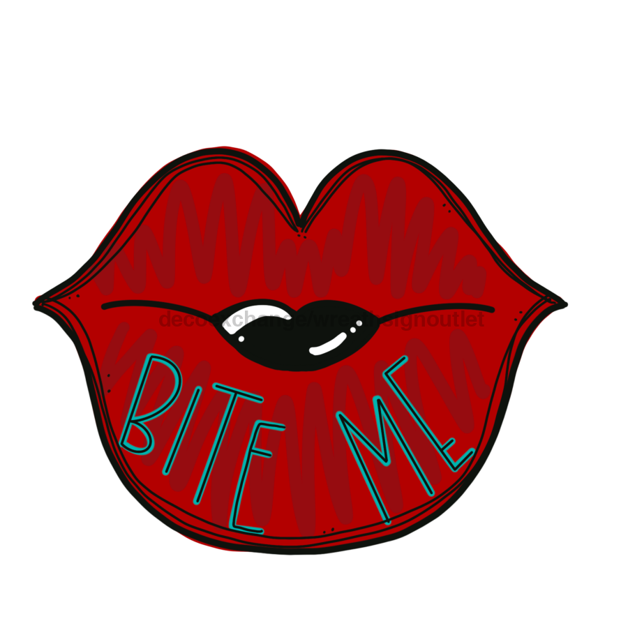 Bite Me Door Hanger Mj-W-00008 22‚Äô Wood