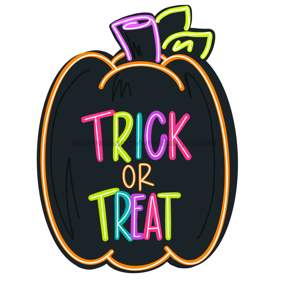 Black Pumpkin Wood Wreath Sign Mj-W-00057 14‚Äô