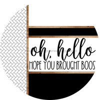 Thumbnail for Boho Door Hanger, Hello Brought Boos Door Hanger, DCO-01852-DH, 18