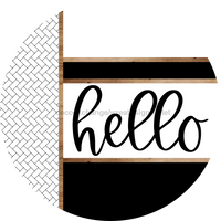 Thumbnail for Boho Door Hanger, Hello Door Hanger, DCO-01845-DH, 18