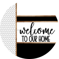 Thumbnail for Boho Door Hanger, Welcome To Our Home Door Hanger, DCO-01849-DH, 18