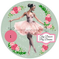 Thumbnail for Ballerina 13" Wood Bow Backer - BB-W-0057