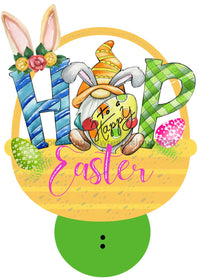 Thumbnail for Easter 13" Wood Bow Backer - BB-W-0046