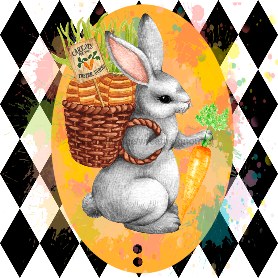 Easter 13" Wood Bow Backer - BB-W-0107