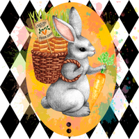 Thumbnail for Easter 13" Wood Bow Backer - BB-W-0107