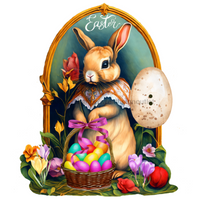 Thumbnail for Easter 13" Wood Bow Backer - BB-W-0109