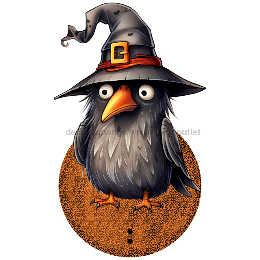 Bow Backer Fall Crow Wood Sign Bb-W-0142 13‚Äô Wreath