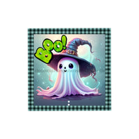 Thumbnail for Bow Backer, Halloween Ghost Bow Backer, wood sign, BB-W-0149, 13in wreath sign
