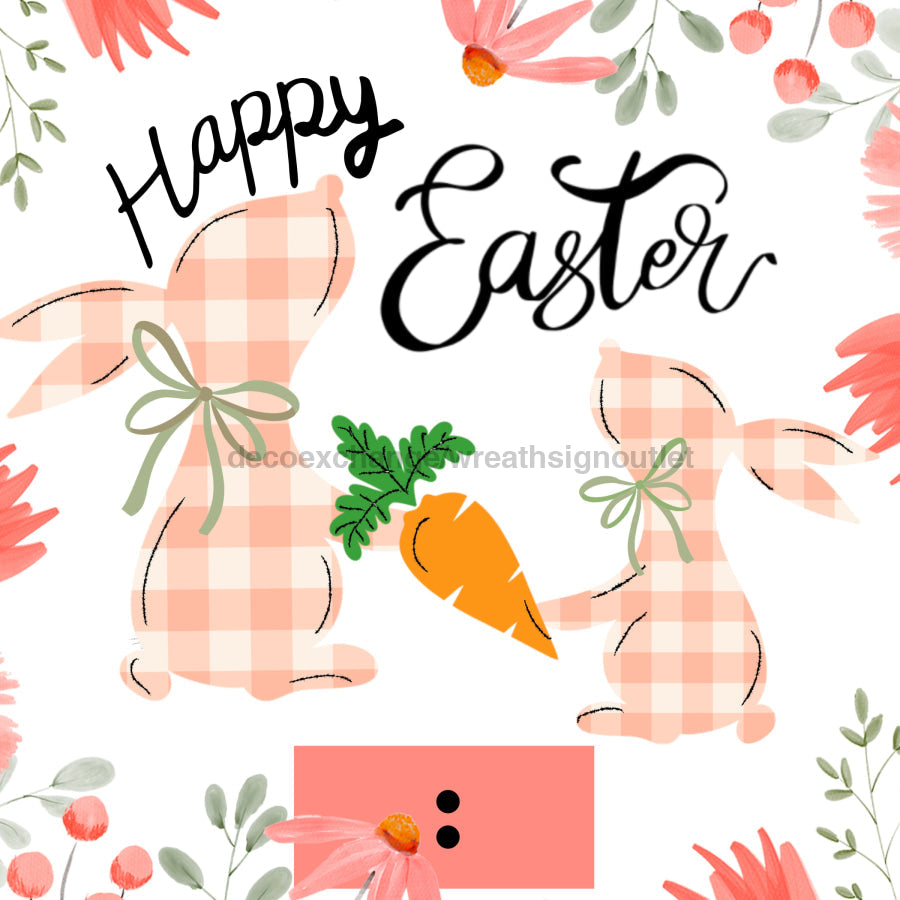 Happy Easter 13" Wood Bow Backer - BB-W-0071