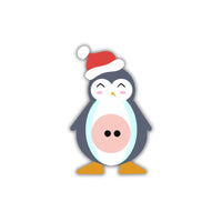 Thumbnail for Penguin 13" Wood Bow Backer - BB-W-0002