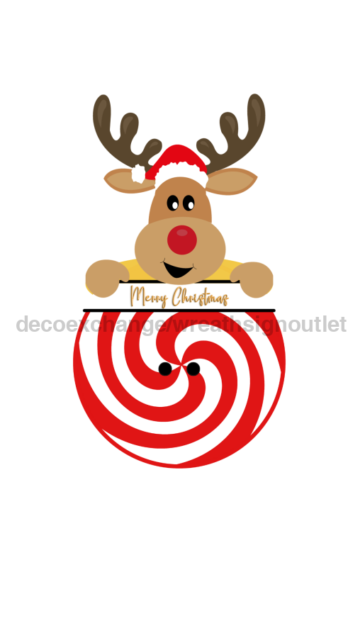 Reindeer 13" Wood Bow Backer - BB-W-0009