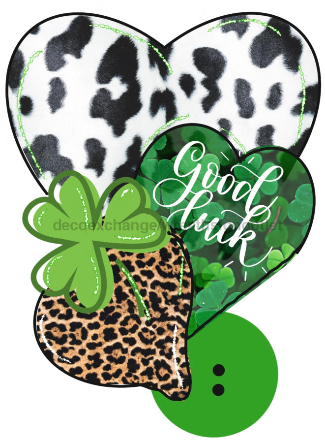 St Patricks Day 13" Wood Bow Backer - BB-W-0037
